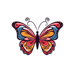 Fototapeta na wymiar Abstract beutiful Butterfly Logo Vector illustration