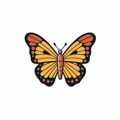 Abstract beutiful Butterfly Logo Vector illustration