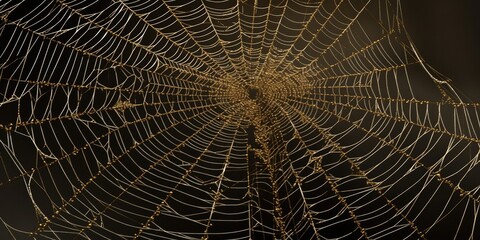 shimmering web woven by mystical spiders holds the power to ensnare dreams and desires  Generative AI Digital Illustration Part#110623