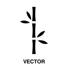 bamboo vector thin line icon illustration on white background..eps
