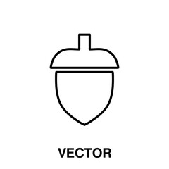 Acorn icon,vector illustration. vector acorn icon illustration isolated on White background, acorn icon