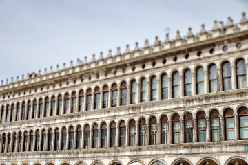 Obraz premium Venetian Colonnades - A Tilt-Shift Perspective