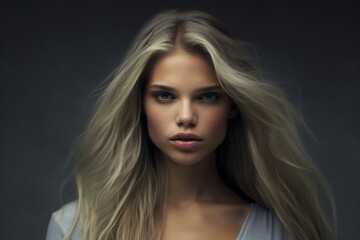 Naklejka premium AI generated beuatiful model
