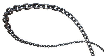 chain isolated on white