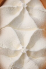Fototapeta na wymiar Delicious vanilla ice cream as background, closeup
