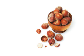 Obraz premium Hazelnut on a white background