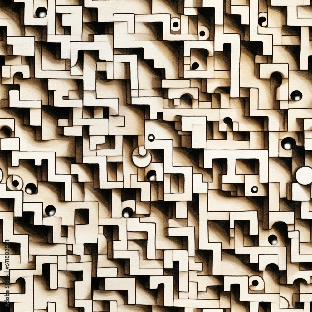 Aufkleber seamless abstract textiles material texture illustration digital art tileable repeating pattern wall
