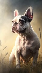 French Bulldog dog cinematic background  - obrazy, fototapety, plakaty