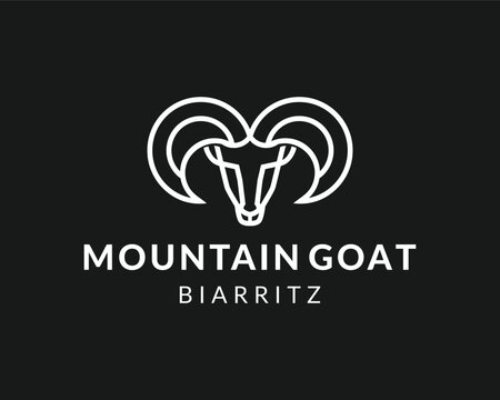 Mountain Goat Head Logo