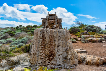 Cape Leeuwin water wheel, sometimes called the petrified water wheel, is a non-operating water...