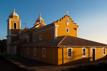 Arquitetura exterior da Igreja Matriz de São Thomé das Letras, Minas Gerais, Brasil