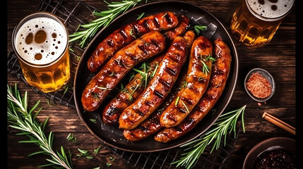 grilled sausage

