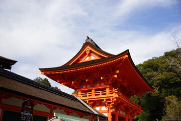 Roumon Tower Gate of Kamigamo-jinja or Shrine in Kyoto, Japan - 日本 京都府 上賀茂神社 楼門 賀茂別雷神社楼門