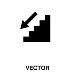 Downstairs icon,vector illustration. vector bus icon illustration isolated on White background,downstairs icon.eps