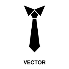 necktie tie icon vector illustration on white background. 