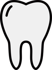 ミニカラー医療アイコン 歯
