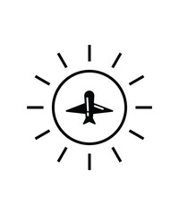 airplane icon, vector best flat icon.