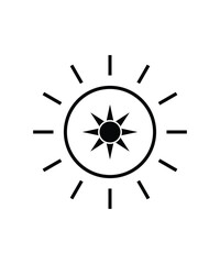 sun icon, vector best flat icon.