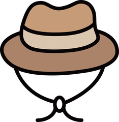 ミニカラーキャンプアイコン 帽子