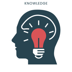Knowledge or skill icon for app or web