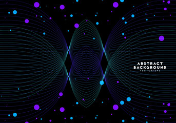 radio wave with particle space background for advertisement website template website template,cover landingpage label design vector eps.