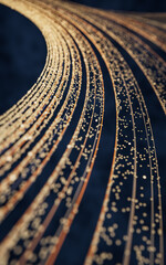 Fototapeta premium Flowing digital lines background, 3d rendering.