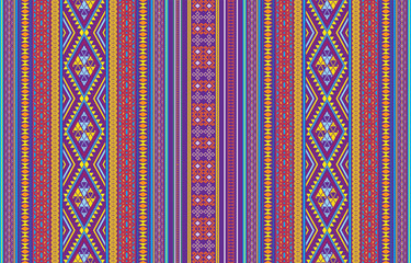 tribal pastel multicolor pastel Navajo seamless vector pattern. aztec abstract geometric art print in a sophisticated aztec style. Vector background with ethnic elements. Wallpaper, fabric, paper