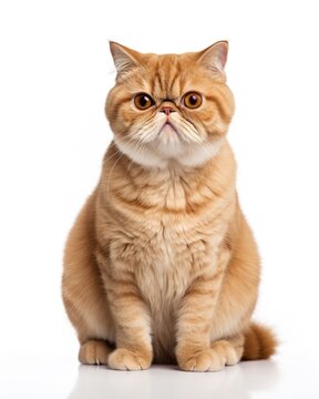 Exotic Shorthair Cat Posing