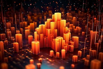 Obraz premium Big Cloud data computing concept