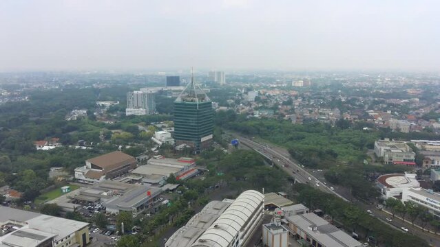 Boulevard Bintaro Jaya Aerial Drone Push East