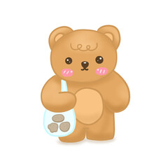 cute teddy bear character design