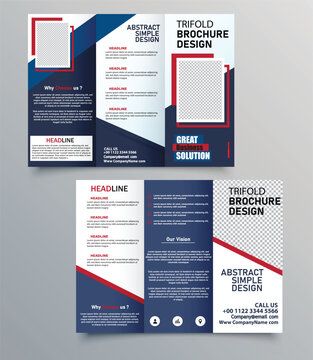 Business Trifold brochure design template