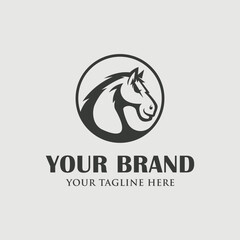 Obraz premium Horse head logo design