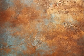 A bronze patina metal background texture. Created with Generative AI technology