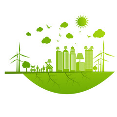 Eco Friendly concept, vector illustration