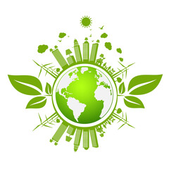 Eco Friendly concept, vector illustration