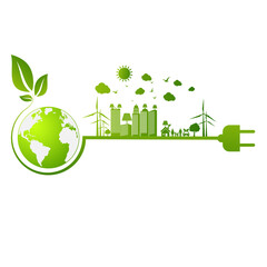 Eco Friendly concept, vector illustration