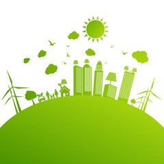 Eco Friendly concept, vector illustration