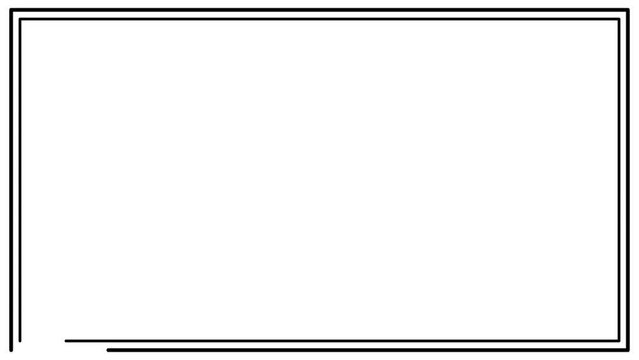 square frame animation isolated on white background
