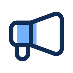 bullhorn filled line icon