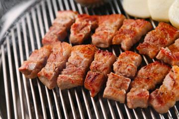 Pork belly samgyeopsal 삼겹살 한국음식