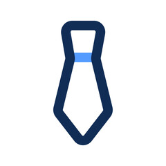 tie outline color icon