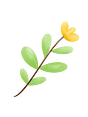 Obraz premium yellow flowers and branch