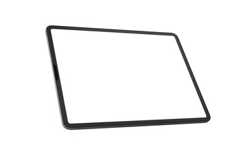 Real Tablet mockup with blank screen, device screen mockup Isolated on white background.