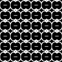  Background with abstract shapes. Black and white texture. Seamless monochrome repeating pattern  for decor, fabric, cloth. 