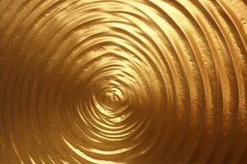 A shimmering gold metal texture as a spiral background. Created with Generative AI technology