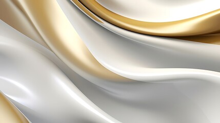 Abstract white luxury liquid Wave Background. Generative AI