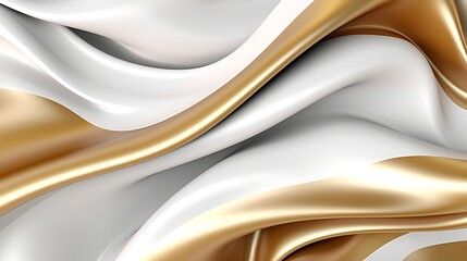 Abstract white luxury liquid Wave Background. Generative AI