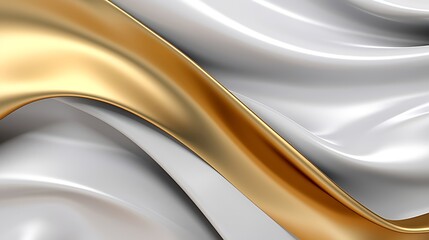 Abstract white luxury liquid Wave Background. Generative AI