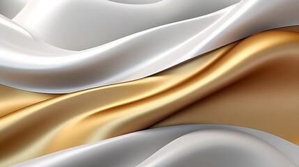 Abstract white luxury liquid Wave Background. Generative AI